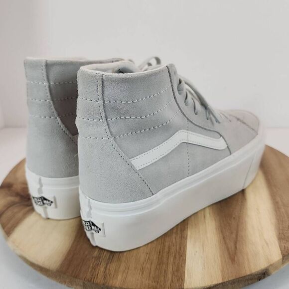 Vans Sk8-Hi Tapered Stackform Sneakers Men's 8.5 / Women's 10 Gray Suede - Picture 4 of 11